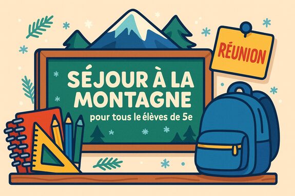 Illustration séjour à la montagne